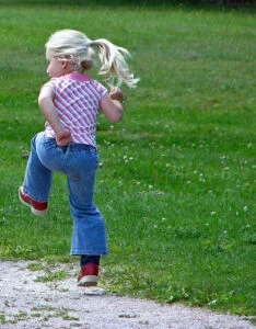child skipping
